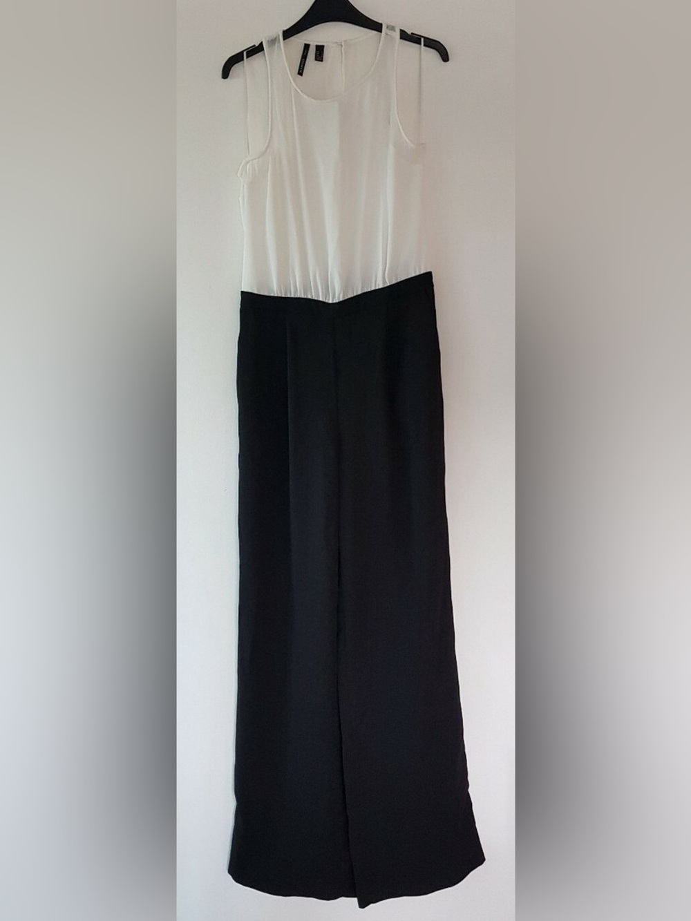 Mango Suit Collection Jumpsuit, Size M Women’s Two-Tone Black & White Jumpsuit